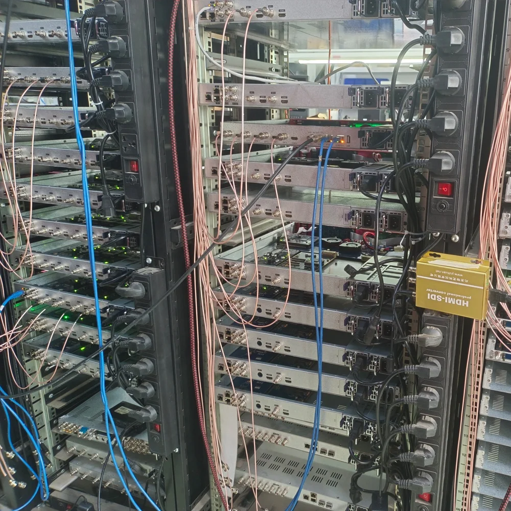 IPTV 12 Channel HD MI MPEG4 to 4 Carrier RF Tuner QAM Encoder Modulator Encoder