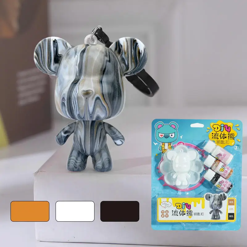 High Quality Fluid Bear White Embryo Pigment Set DIY Acrylic Paint Toys Handmade