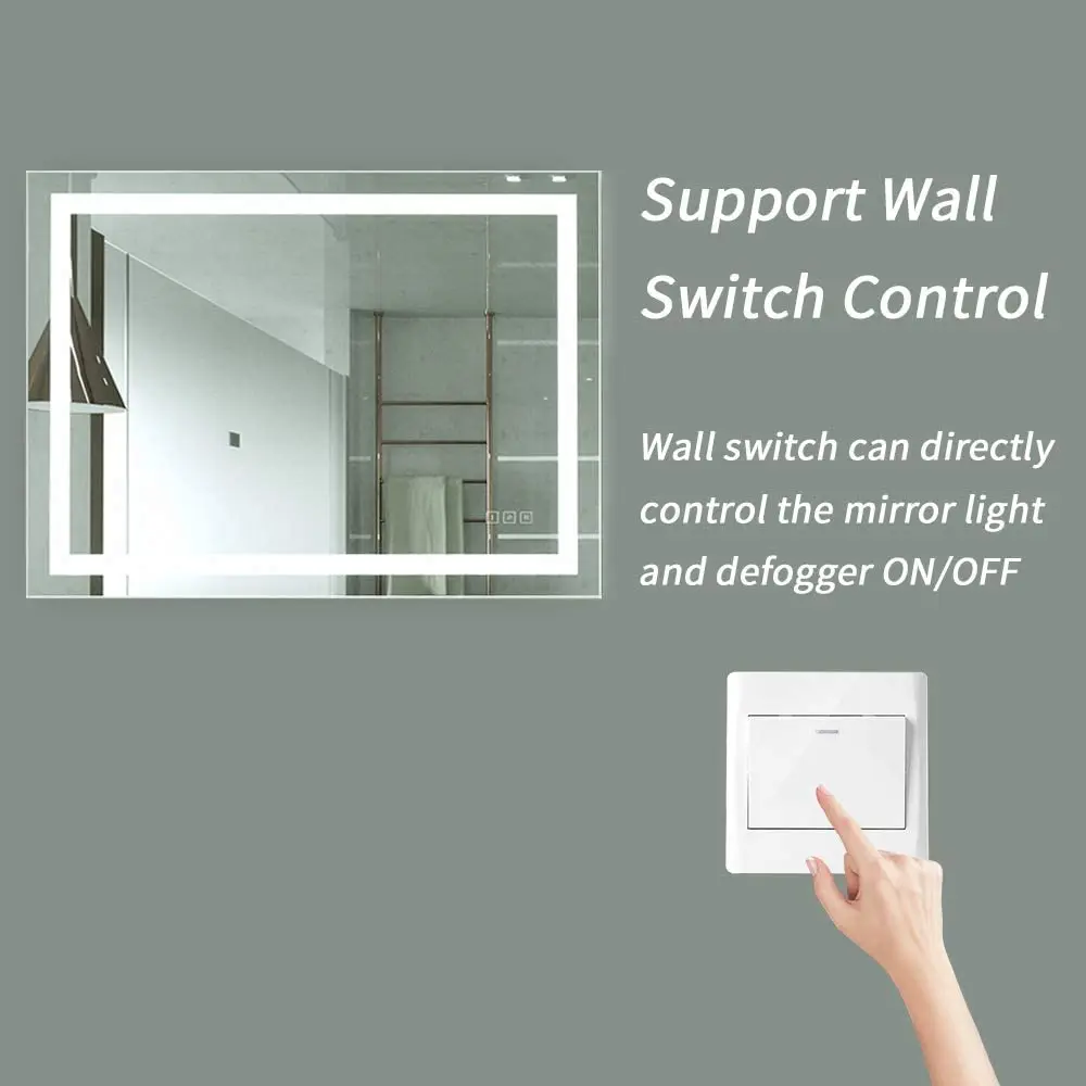 Modern Big Wall smart make up himirror beauty  led  Illuminated Hotel  Mirror Bath mirror