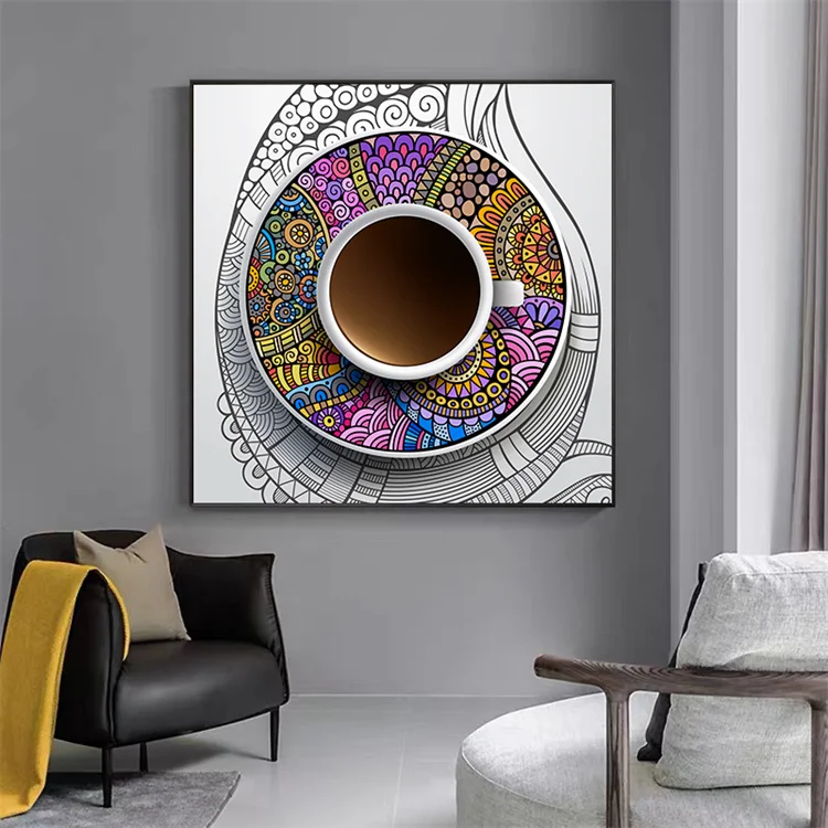 Islamic National Features Plates Decor Painting Pictures 3D 5D Canvas Painting For Home Living Room Dinning Room Bedroom