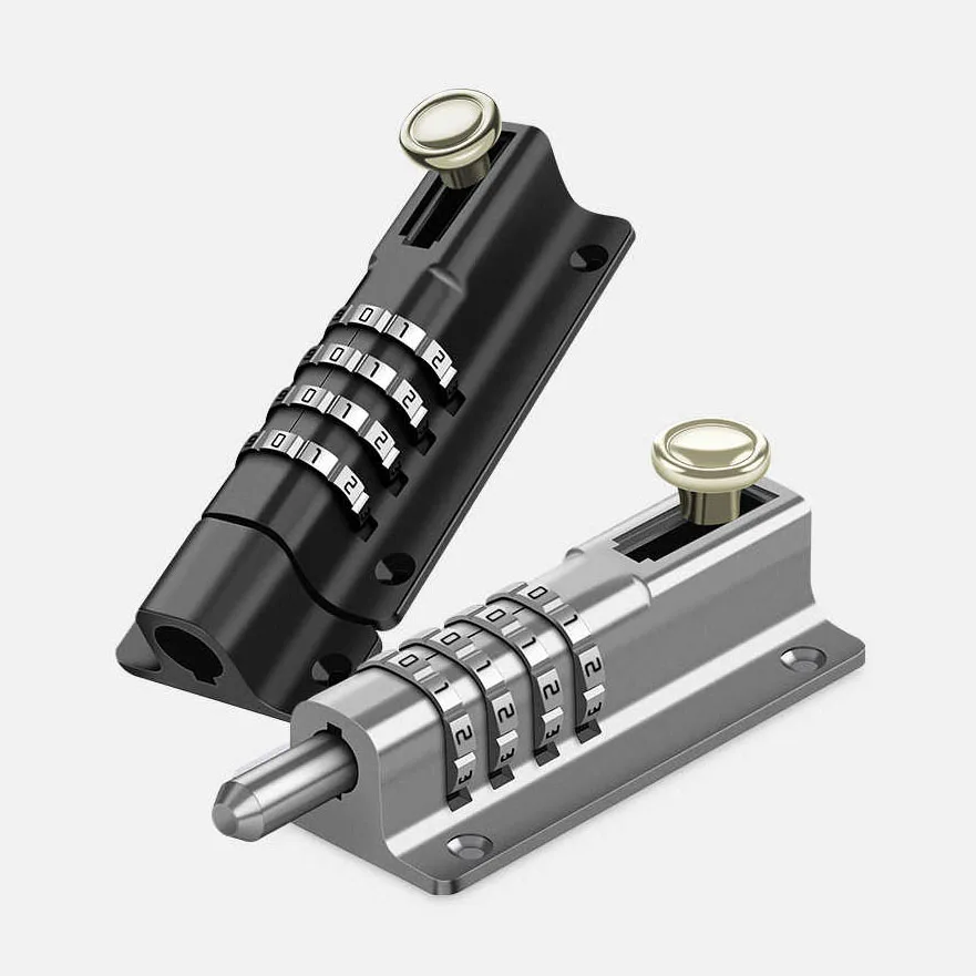 Защелка с кодом из цинкового сплава для безопасности детей, усиленный замок, 3 дюйма, противоугонная Защитная дверная пряжка