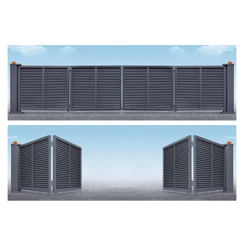 JHR Modern Simple Steel Folding Gate Design Philippines Aluminium Gates Security Folding Expandable Gate