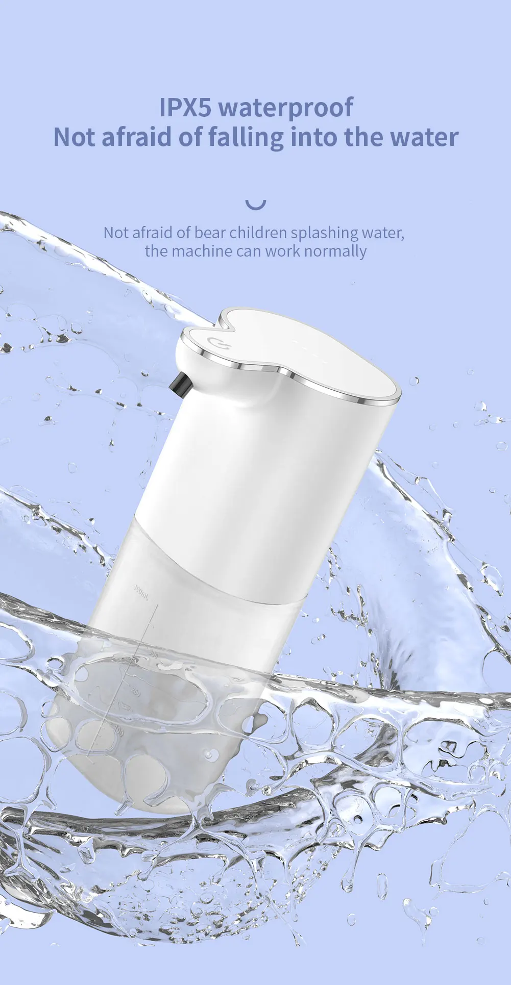 Guangdong Electric Auto Touchless Plastic Wall Mounted Sanitizer Dispensers  Liquid Smart Hand Automatic Foaming Soap Dispenser