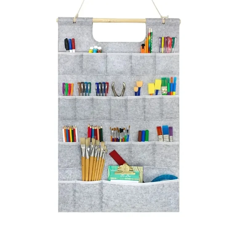 Anyo Household Hanging Wardrobe Cloth Hanging Wall Bag Behind The Door Organizer Fabric Custom Logo Linen