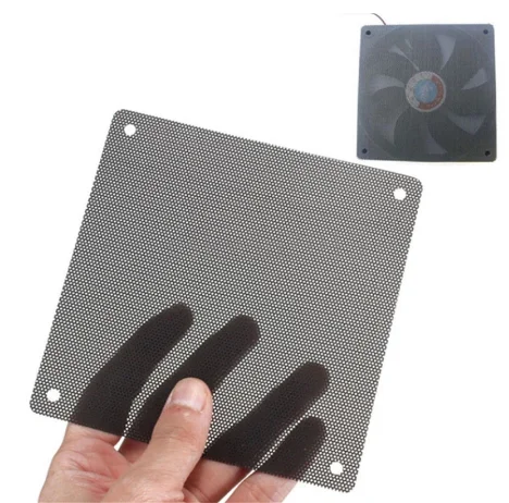 120 mm Dust Filter Computer Fan Filter Cooler PVC Black Dustproof Case Cover Mesh