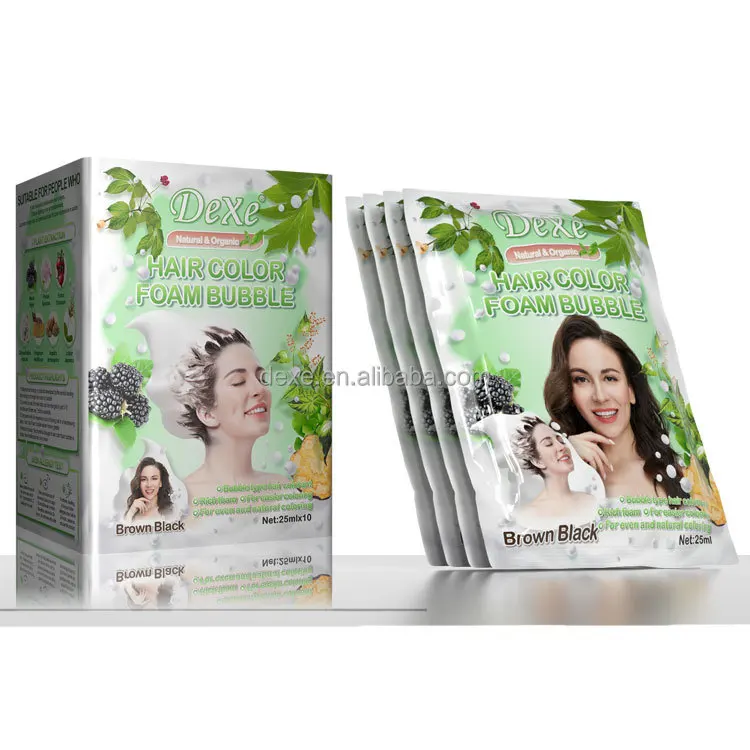 Professional Wholesale Natural Care Henna Hair Color Treated Hair Dye Darkening Shampoo