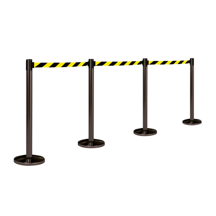 201 stainless steel 2 meter retractable belt queue barrier post airport bank custom retractable belt queue line stand barrier