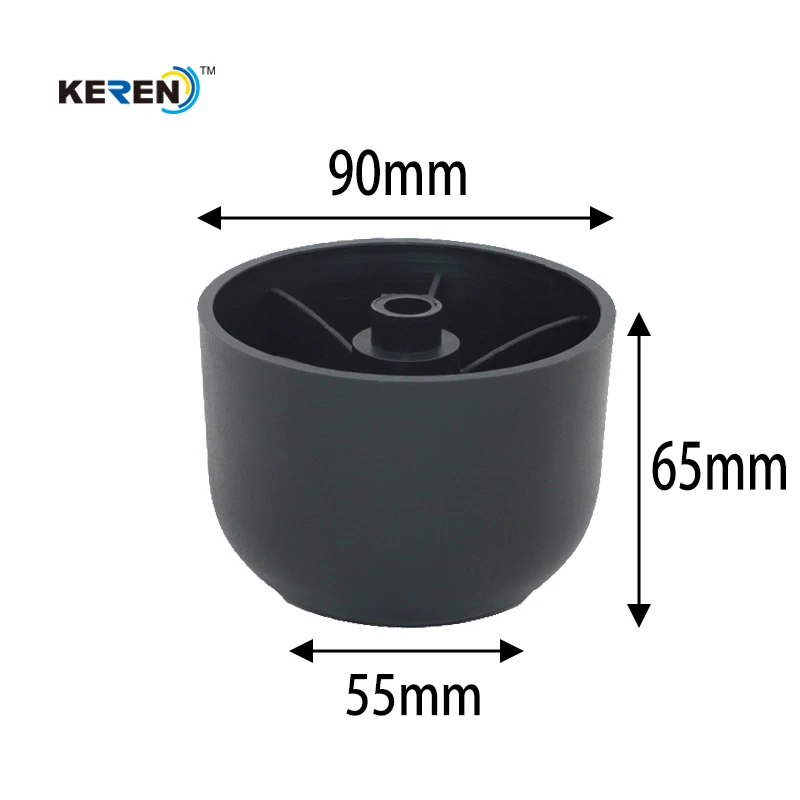 65mm height Wholesale Leg Corner Free Sample Sofa Plastic Legs Furniture For Home Decoration