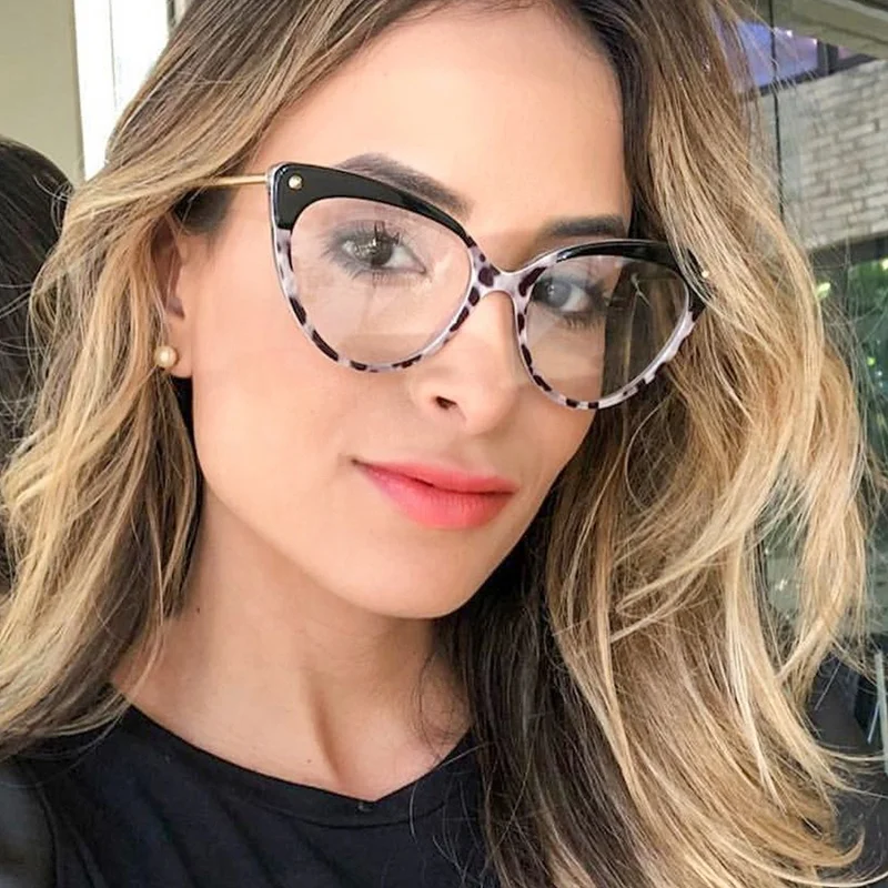 Sunbest 93308 Cat Eye TR90 Frame Prescription Glasses Online Customization Astigmatism 0~200 Nearsighted