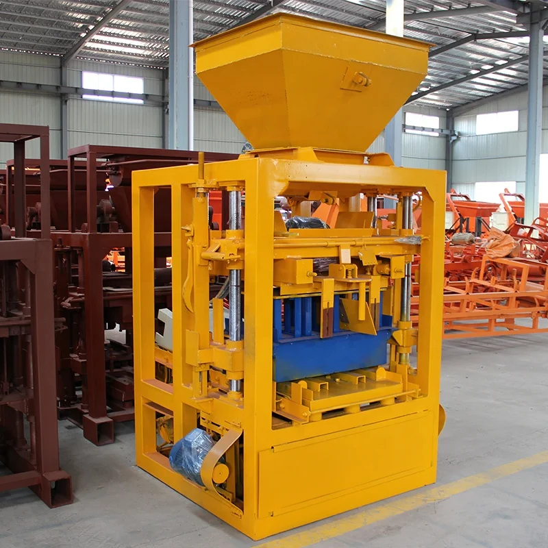 qt4-26 concrete block making machine price in india / color paver block machine/cement brick making machine price in india