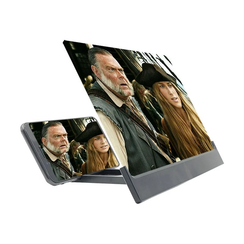 12 Inch Mobile Phone 3D Screen Magnifier Enlarged Portable Video Amplifying Stand 3d Mobile Phone Screen Magnifier For Cellphone