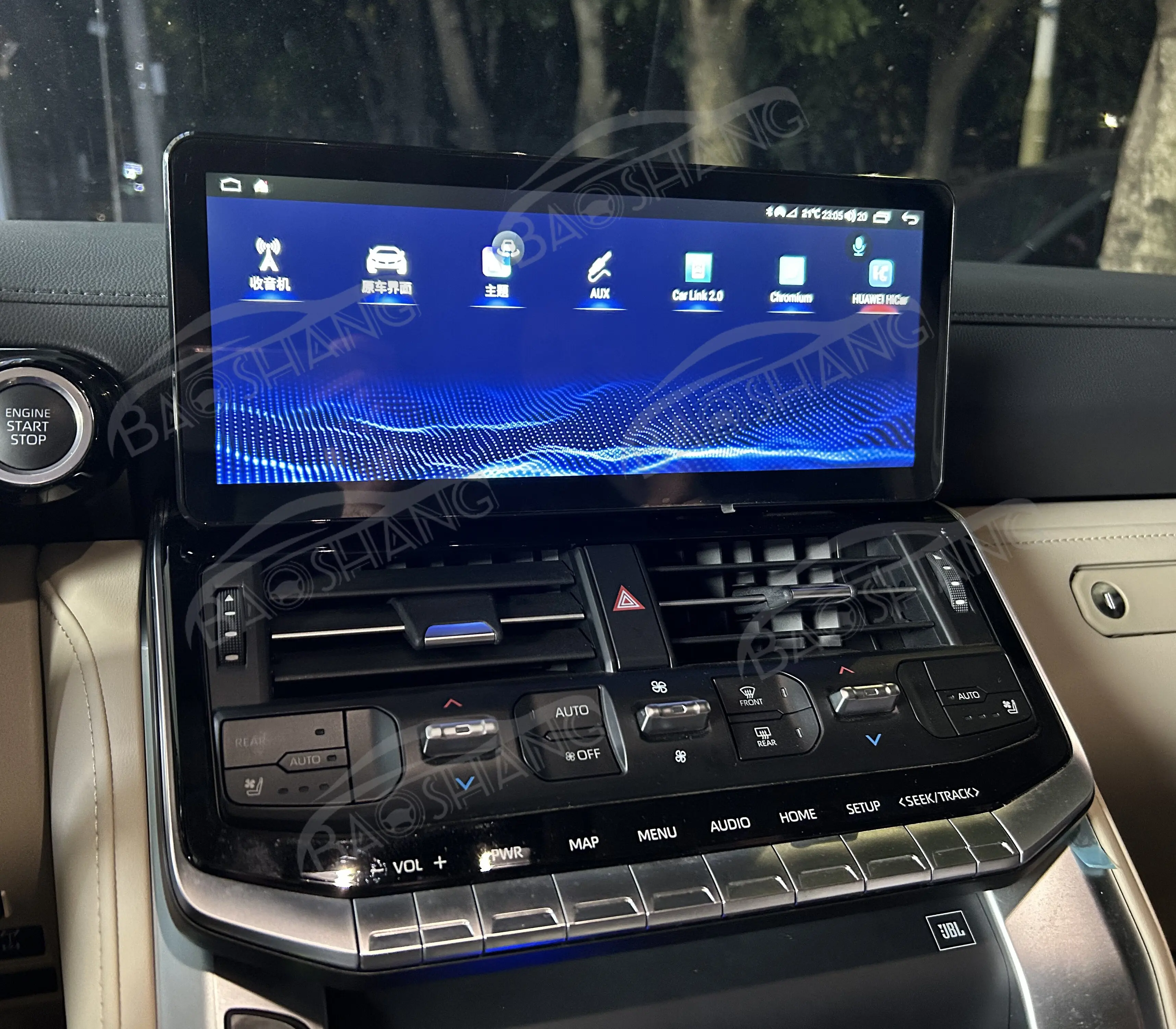 12.3' Carplay For Toyota Land Cruiser LC300 2021-2023 Android13 GPS Navi Multimedia Player Auto Wireless Car Radio HD Screen