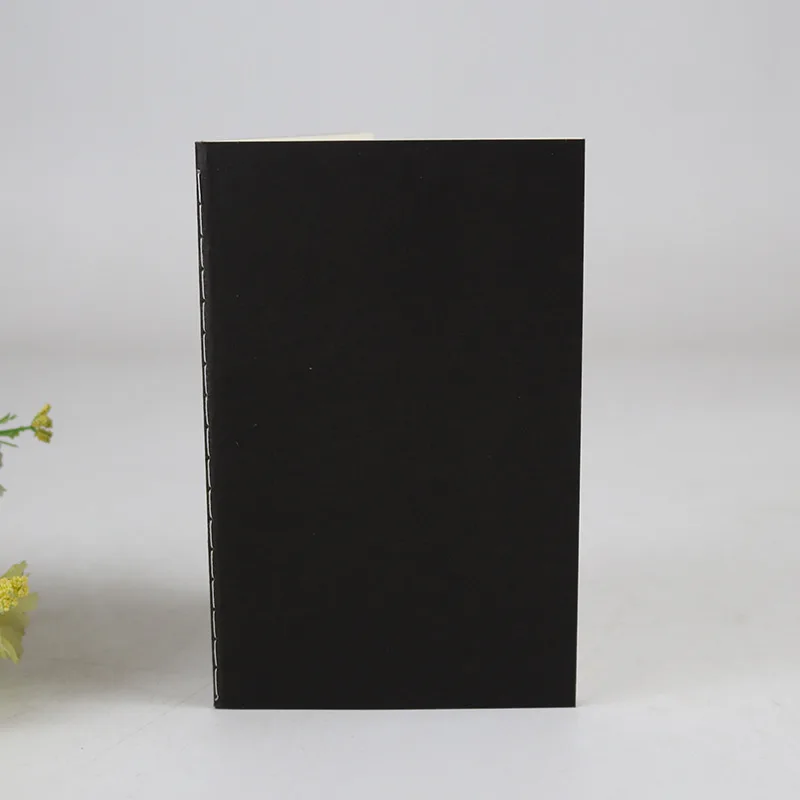 Custom Printing Logo A6 A5 B5 Size Stitching Composition Book Recycled Kraft Paper Softcover Notebook Exercise Book for School