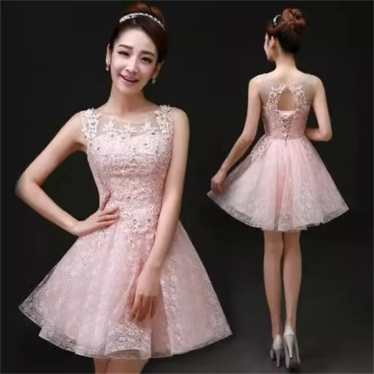 2024 Summer New Short Evening Dress Bridesmaid sisters Dress Bridesmaid Dress