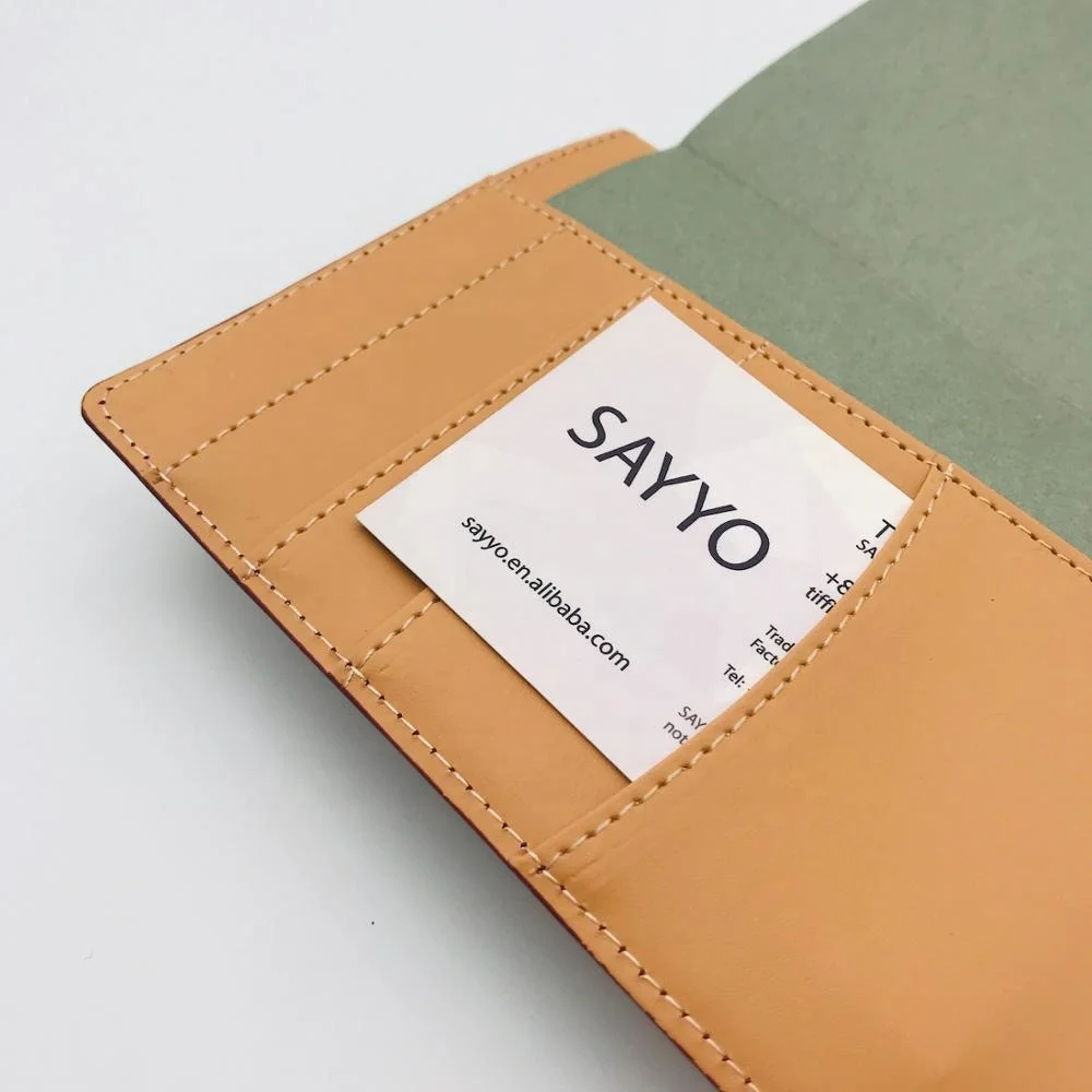 A6 custom refillable travel notebook leather planner eco friendly organizer