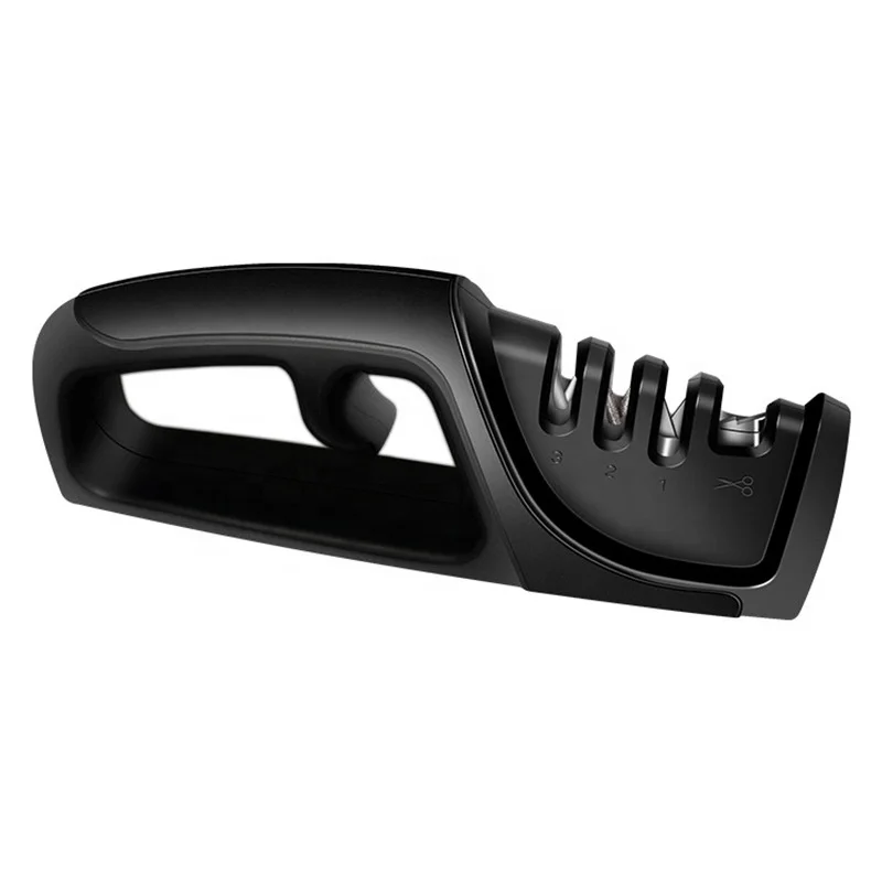 4-Stages Kitchen Easy Use Multi Purpose Scissor Manual Knife Sharpener