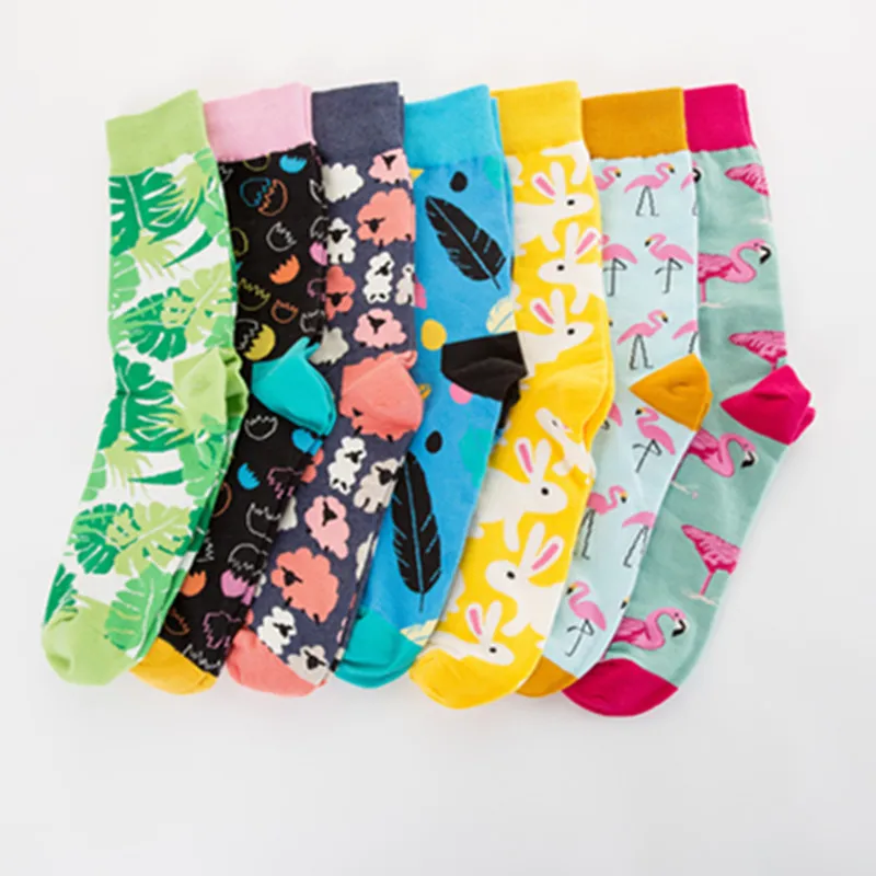 Fashion Colorful Happy Men Socks