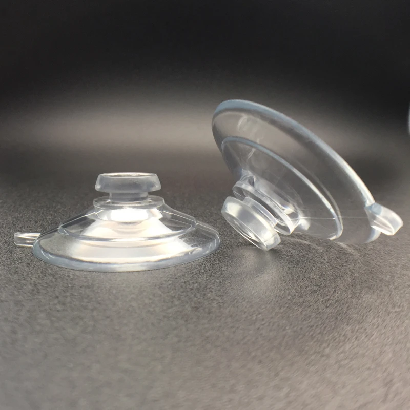 Free Sample Manufacture Custom Suction Cups For Glass Table Tops Spot Goods Sucker PVC Suction Cup with Side Hole
