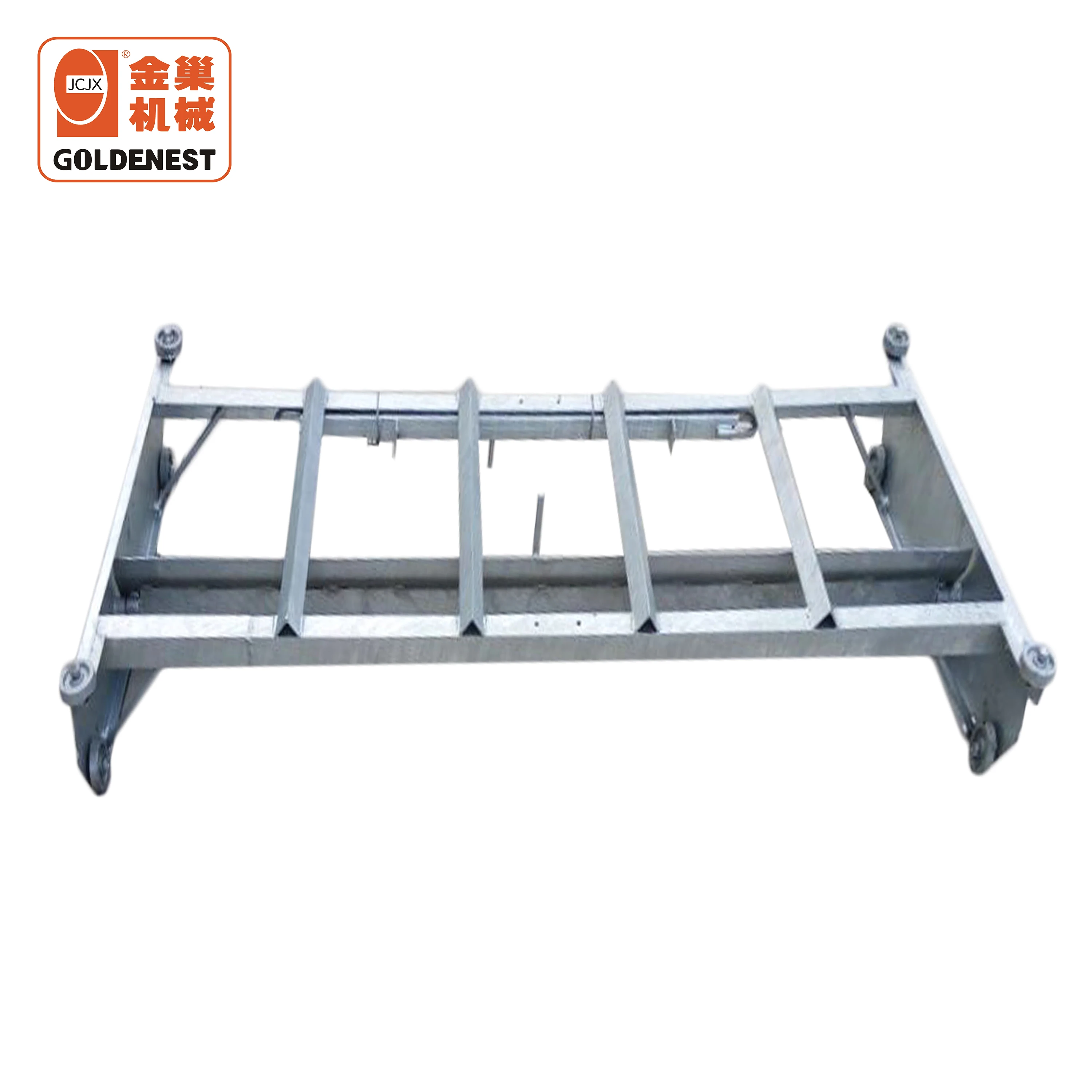 Manure cleaning scraper with hot galvanized material scraper