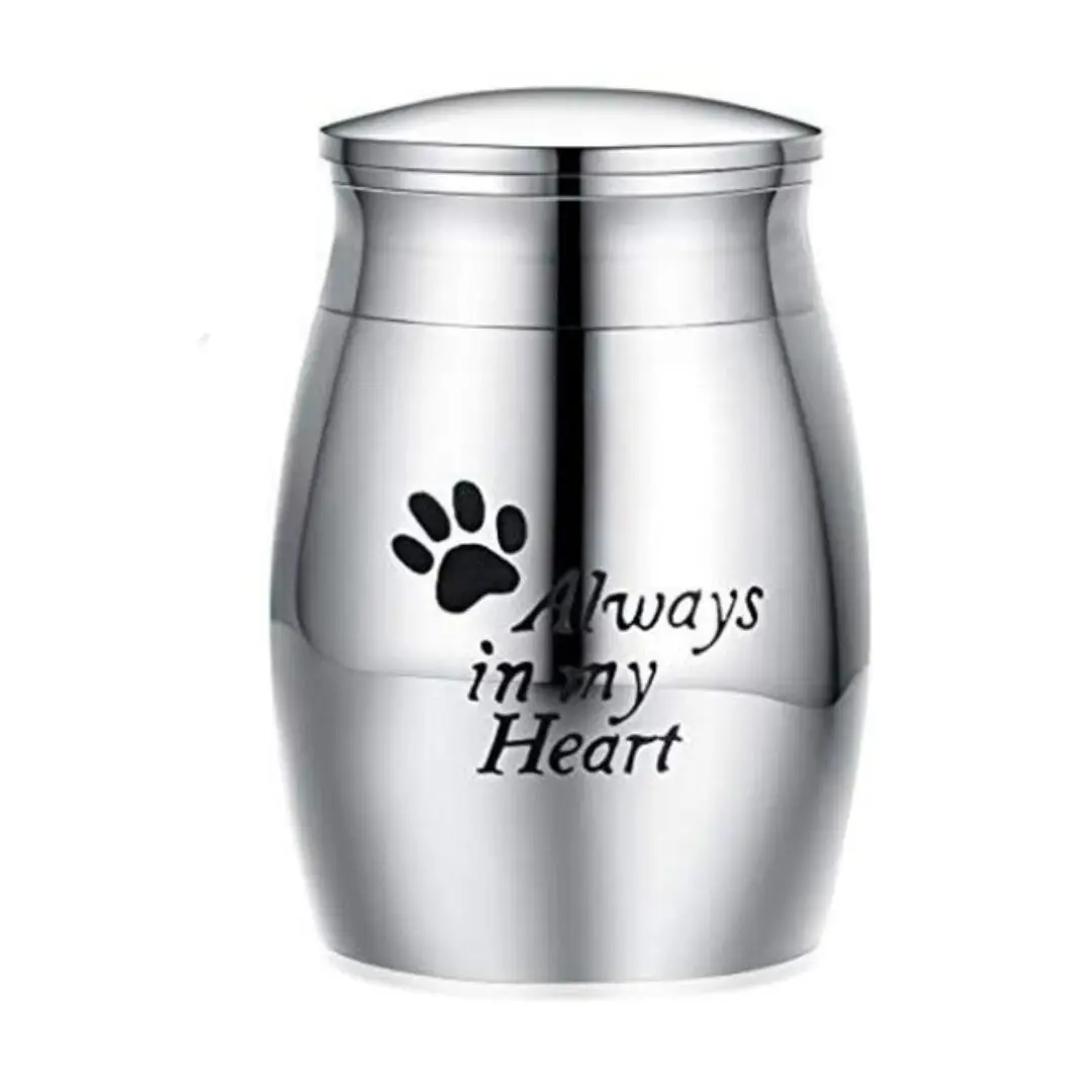 Wholesale Funeral Keepsake Stainless Steel Mini Cremation Pet Urns Funeral Cremation Urns for Dogs Cats