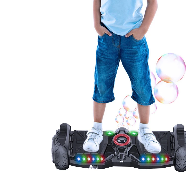 Hot sale 8inch kids bubble blowing self-balancing scooters hoverboard Adults Children Off Road Wheel Auto Balance Scooter