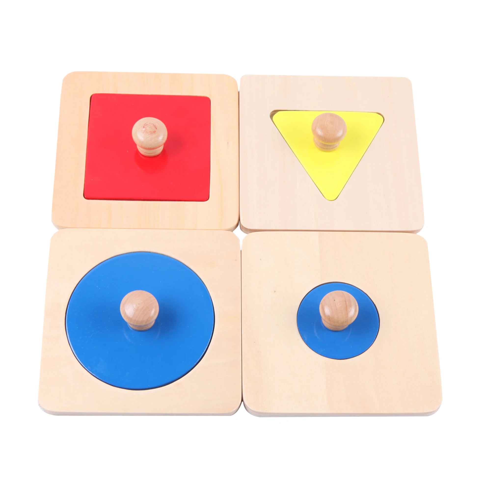 Montesoori Baby Toys Puzzles Colorful Multiple Shape Puzzles Toys for 6-12 Months 1 2 3 Years Old Toddlers