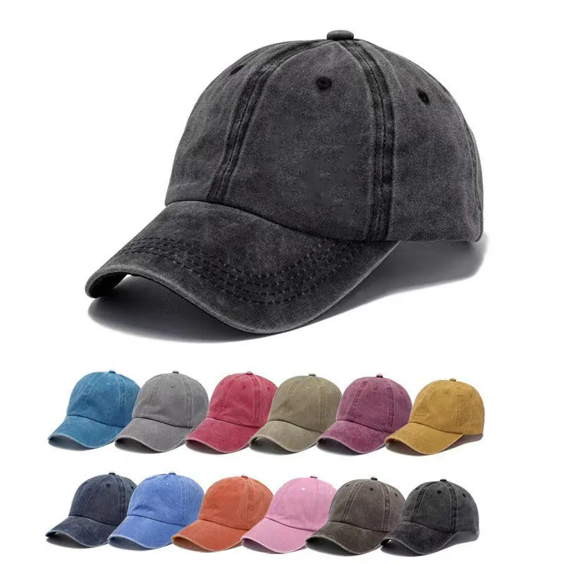 LRT Wholesale Fashion Cotton Dad Trucker Caps Hat Custom Embroidery Logo Washes Denim Sports Baseball Caps Hats For Men
