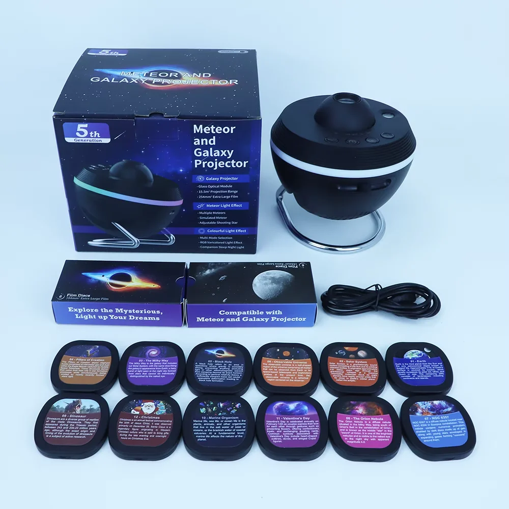 360° Rotation 4K Starlight Planetarium Galaxy projector, 13 in 1 Nebula Projector Starry Night light with Dynamic Meteors