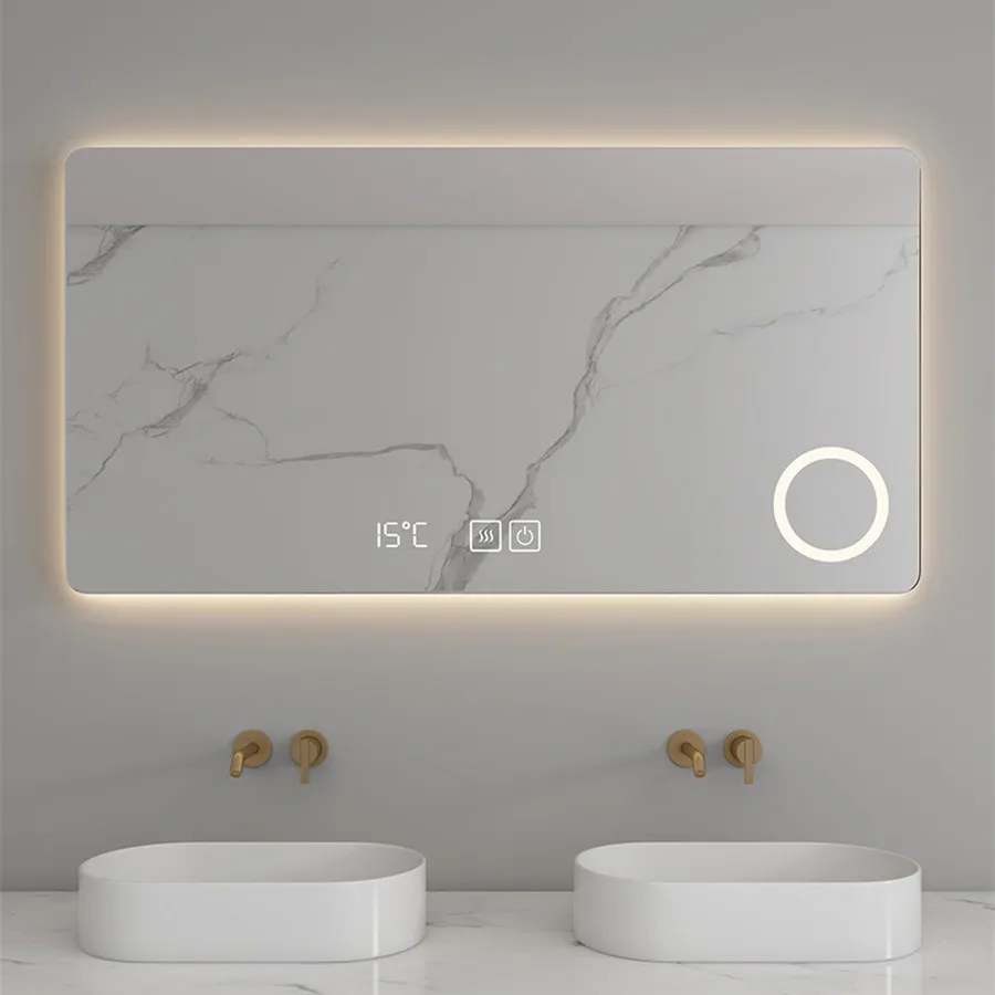 Cheap Wall Mounted CE Listed Smart Function Led Vanity Light Mirror for Bathroom Makeup