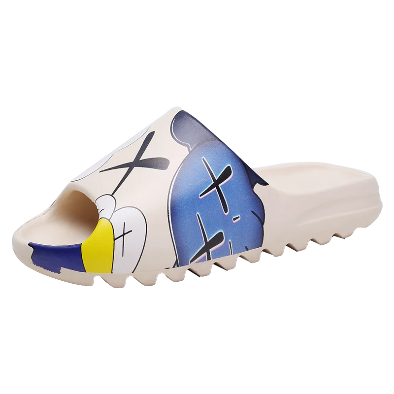 Шлепанцы Yeezy мужские с принтом логотипа на заказ, оптовая продажа обуви, сандалии на заказ, простые тапочки Yezzy Yeezy