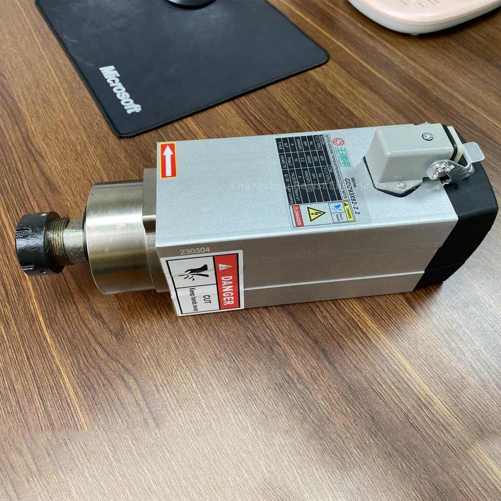 ER25 2.2kw CS high speed spindle motor  GDZ93*82-2.2 air cooling spindle motor kit spindle motor cnc