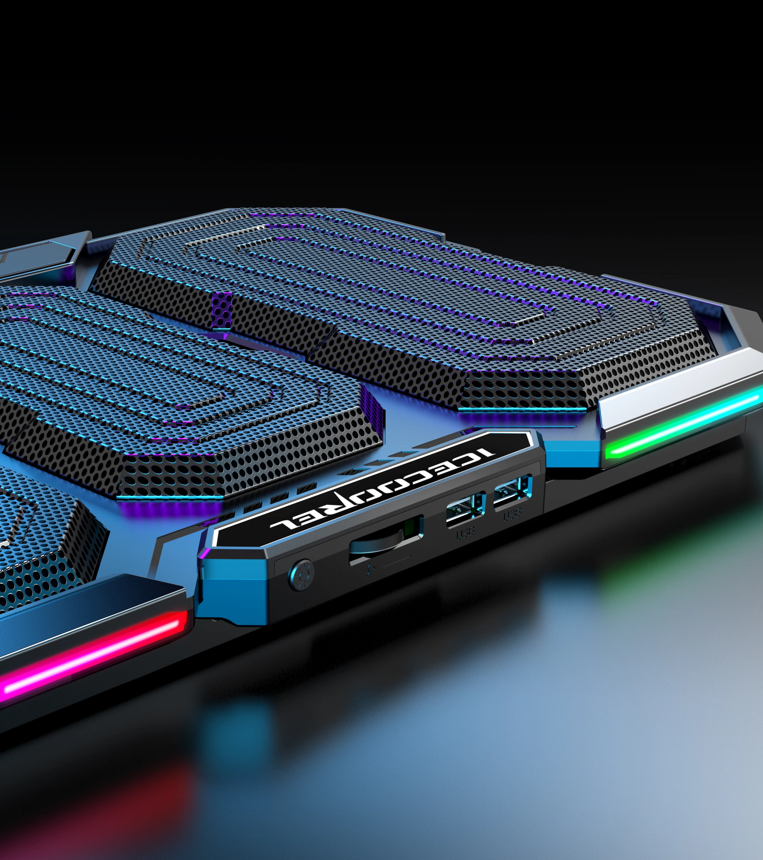 ICE COOREL best seller gaming RGB 17inch laptop cooling pad for laptop  tablet pc