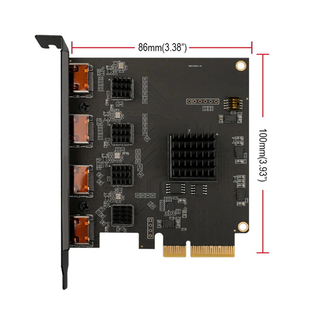 Wholesale Hot-Selling 1080P 60HZ Support OBS Capture Server PCIe 4CH Video Captur Card for Video Recording Live Stream