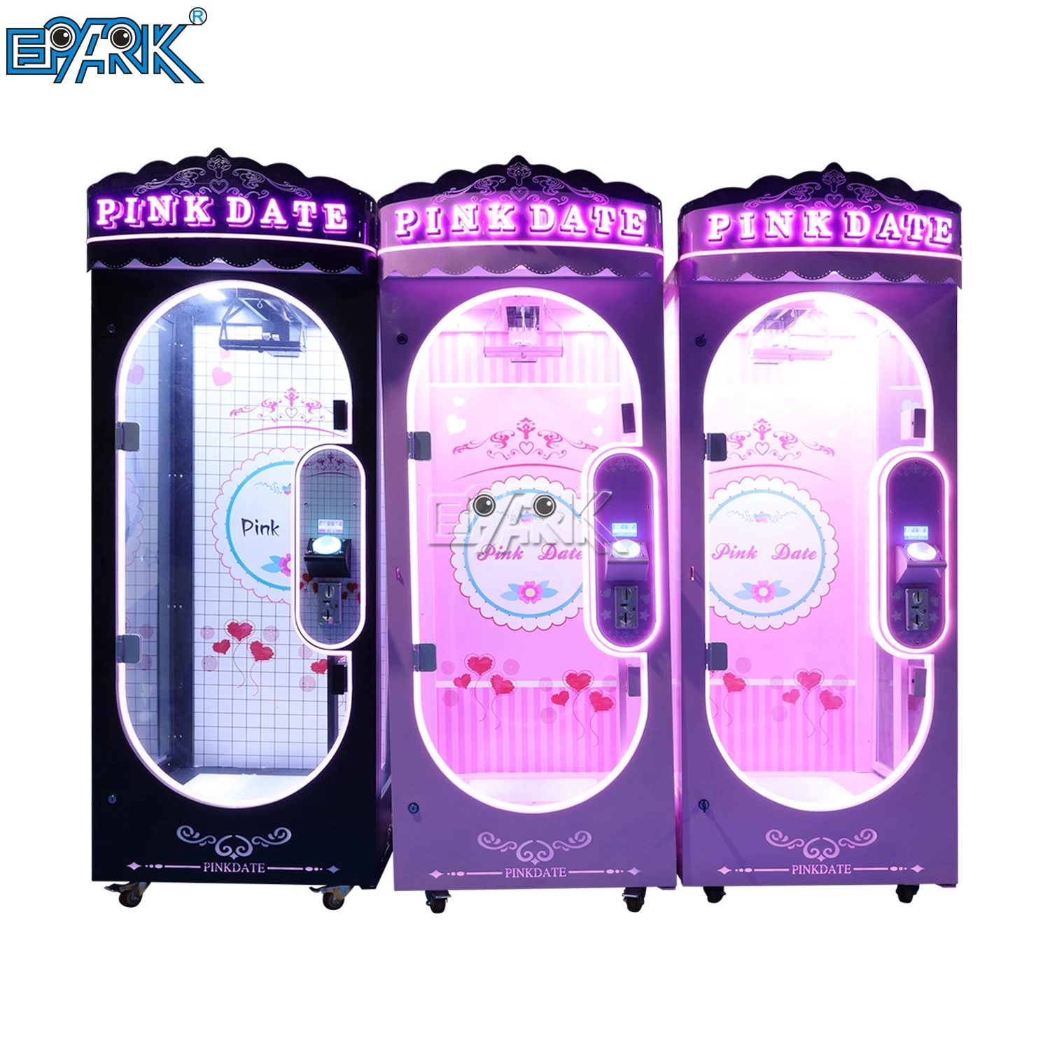 Coin Operated Arcade Pink Date Cut Your Price Claw Gift Game Machine Toy Vending Claw Machine