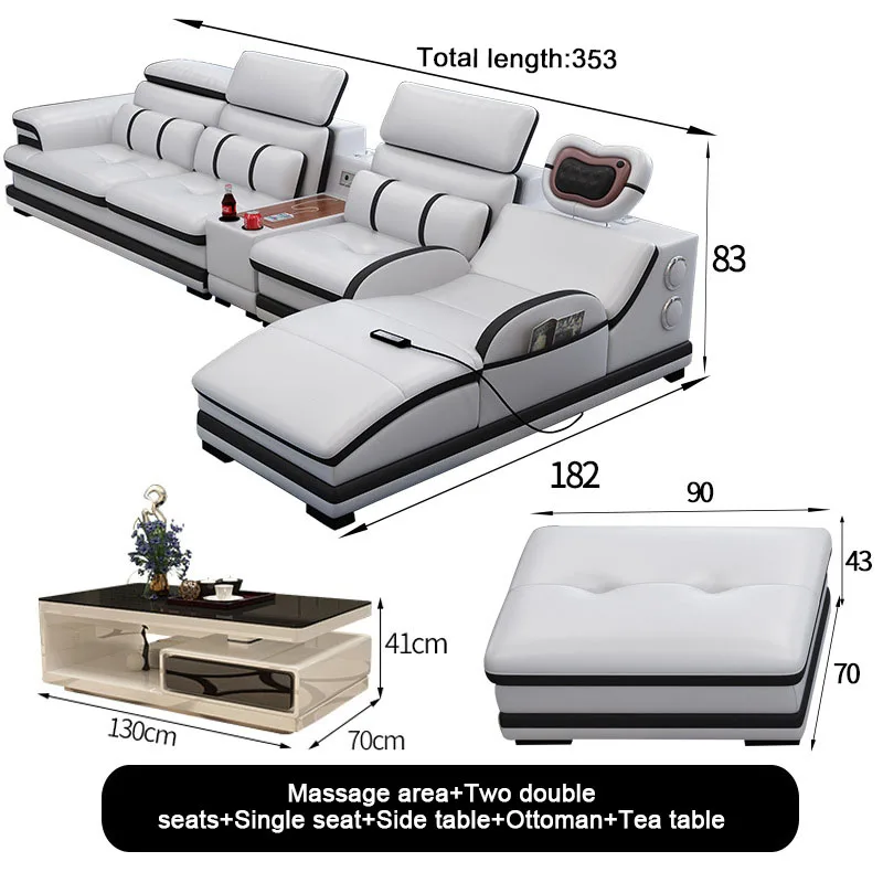 Sofa set furniture living room reclining furniture luxury sofa leather sectional couches elegant couch living room sofa
