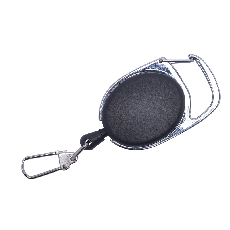 Wholesale Plastic Outershell Round Shape Retractable Cord with Alligator Clips