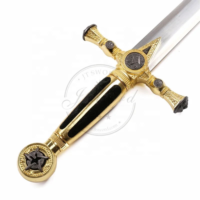 85cm Golden Miniature Freemason Masonic Sword for Sale