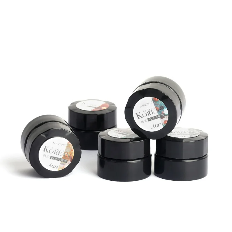 Little Luck OEM/ODM soak off spring color macaron glitter nail gel polish Korea sequin gel