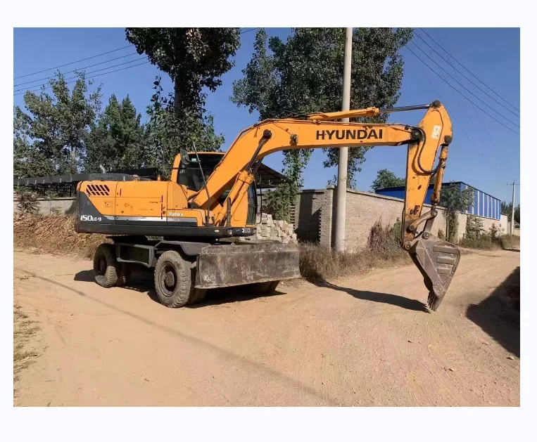 Original Hyundai Excavators 150W 150LC-G Wheel 15 ton Used Excavator for Sale