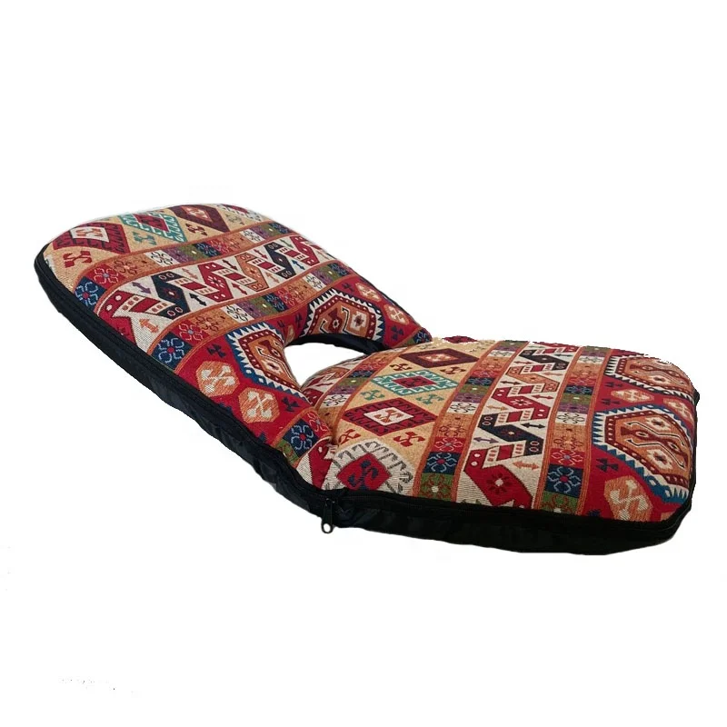 Hot sale middle east type floor chair with adjustable back support saudi fabric
