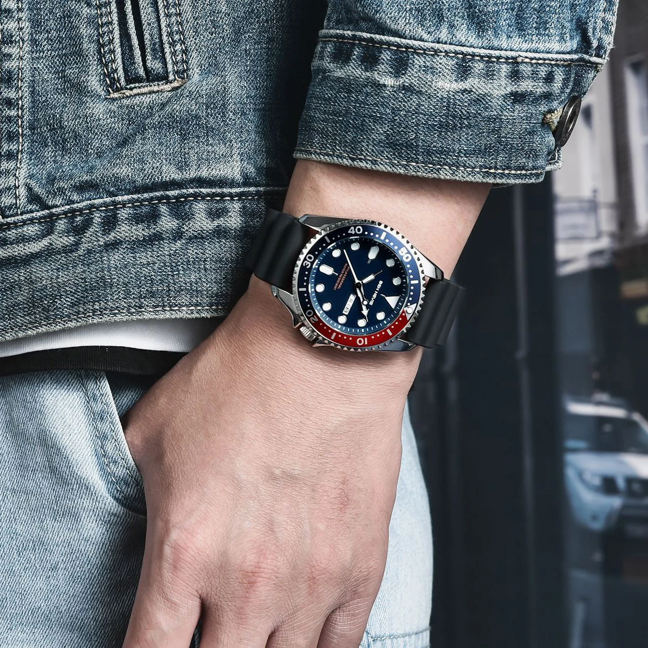 2023 New Arrival Silicone Quartz Analo Wristwatch 3ATM Waterproof Male Hand Clock Relogio Masculino Sports Men Watches