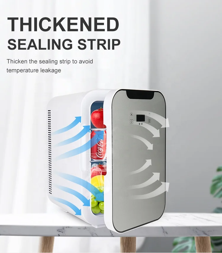 Compact Refrigerator Energy Star Single Door Mini Fridge with Freezer, 18L, silver