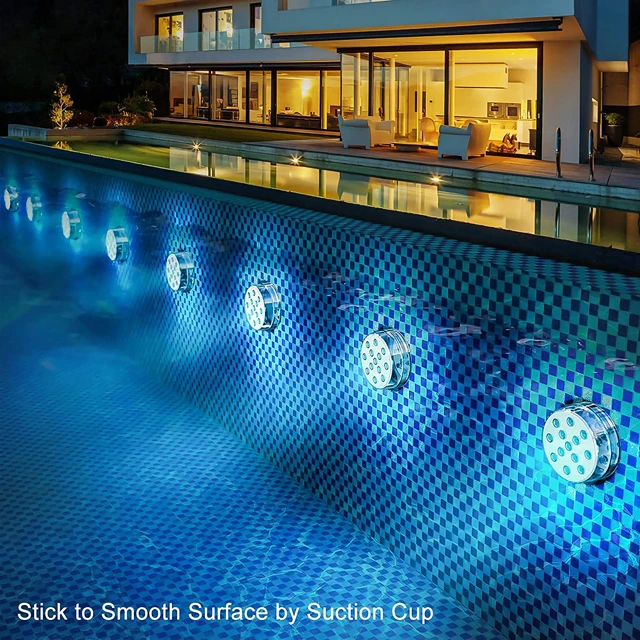 7CM13 lamp beads wireless remote control diving lamp swimming pool Underwater Waterproof RGB 13 LED Submersible Lights