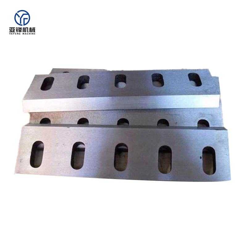 High Efficiency Plastic Crusher Blades Single Shaft Shredder Blades Cutting Plastic