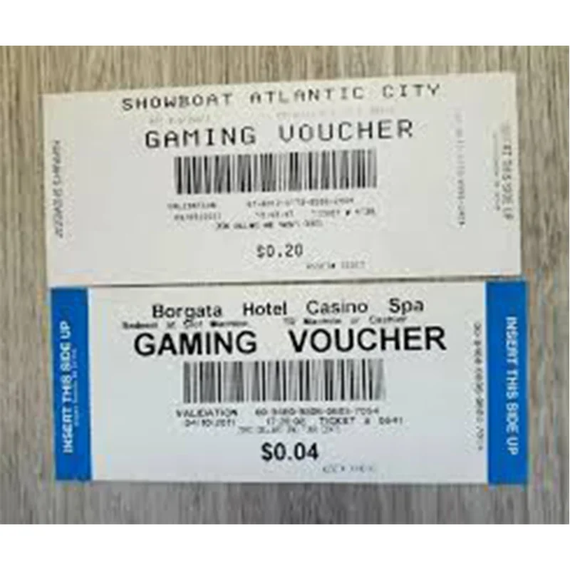 Recyclable Wholesale custom printing Thermal paper casino bingo ticket booth action lottery tickets