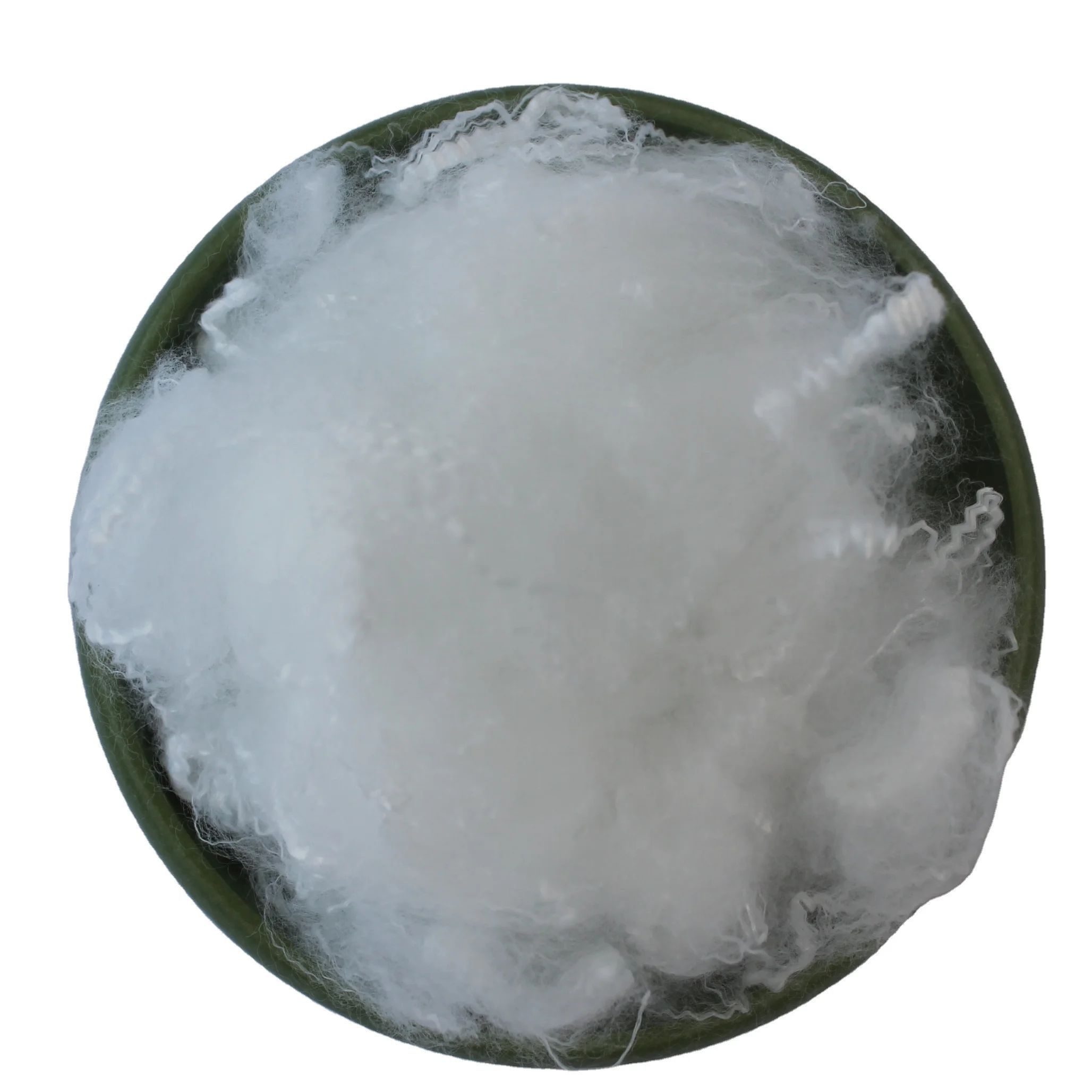 fiber factory white color hollow filling material  1.2D micro down like fiber virgin