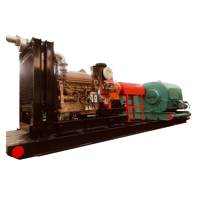 Shandong Triplex Piston Belt Drive wellhead circulation Drilling mud pump machine
