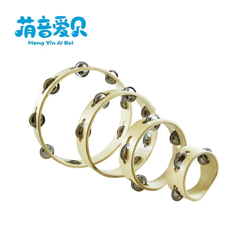 
Wholesale Wood percussion headless jingle Tambourine Wood Tambourine Headless 