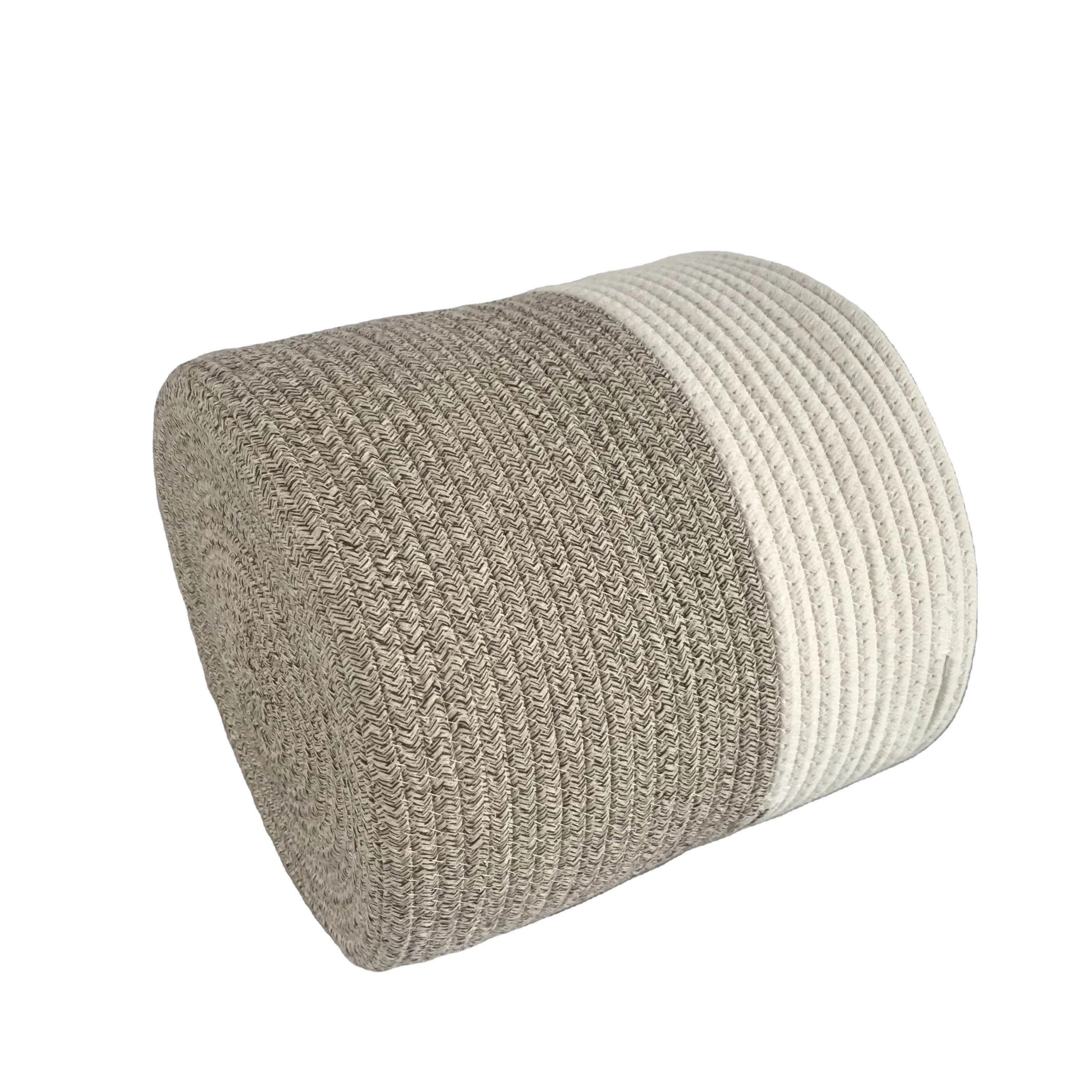 Hot selling Cotton Rope  Basket with simple handle