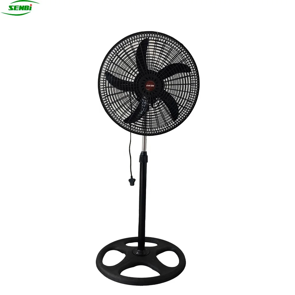 Factory Fast Delivery 18 inch strong wind pedestal stand fan with Plastic Grills